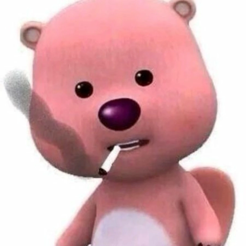 Thêm màu sắc với meme loopy hồng cực cute