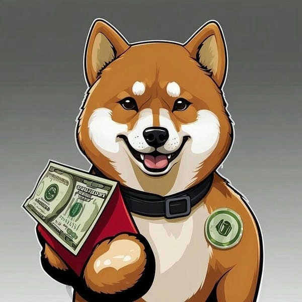 Meme chó cầm tiền bựa với nét độc lạ