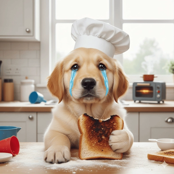 Meme chó khóc hài hước với kiểu rơi lệ khó đỡ