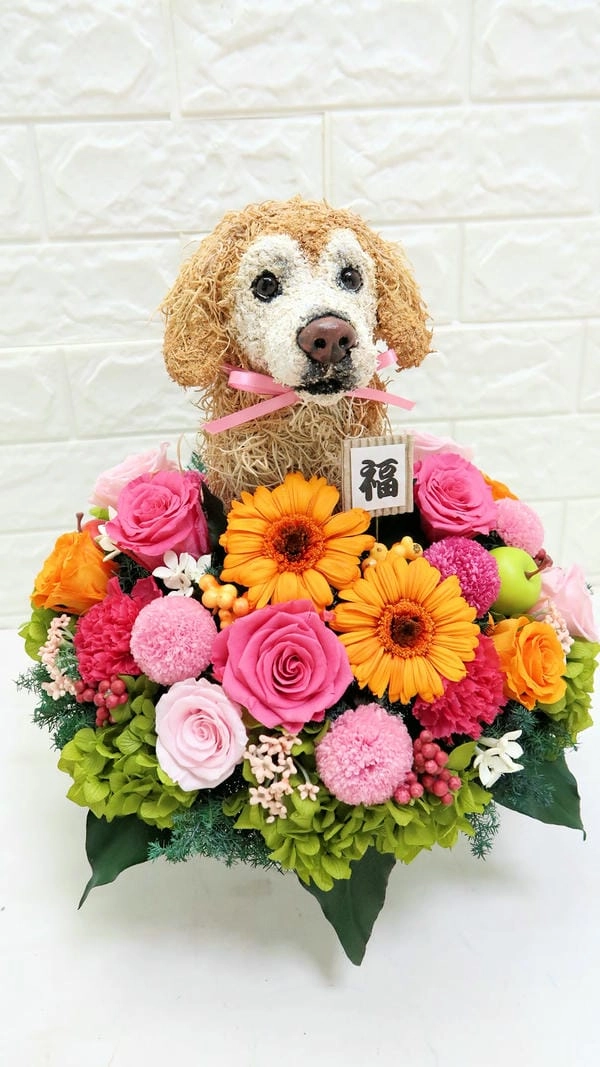 Meme chó tặng hoa mới nhất đang lan truyền