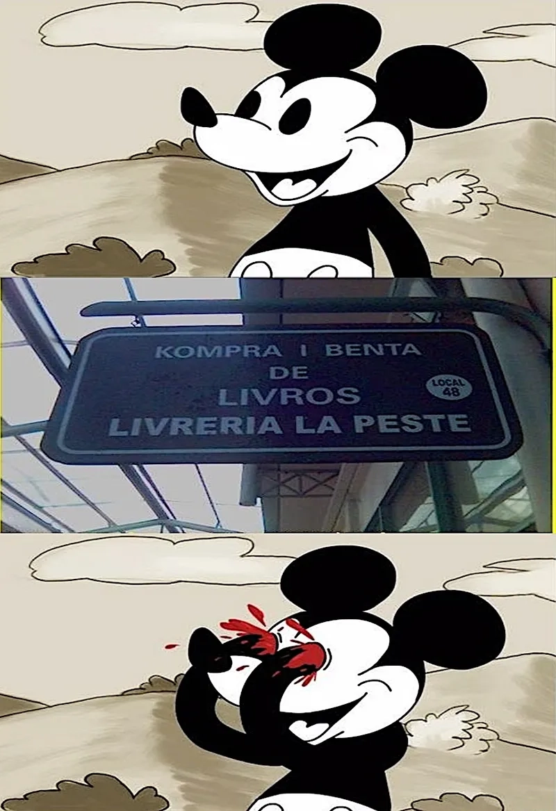 Meme chuột Mickey buồn phản ánh tâm trạng