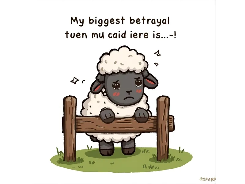 Ảnh meme con cừu 4K siêu rõ nét làm nền