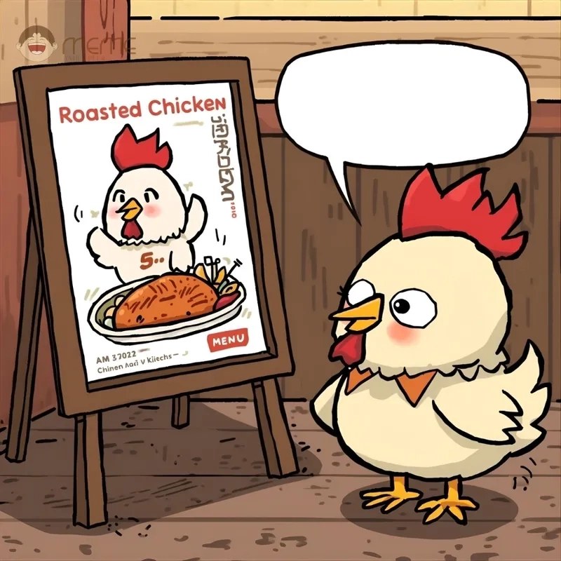 Cười sảng khoái với meme con gà hài hước lắm