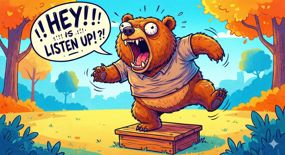 Meme con gấu hét là gì?