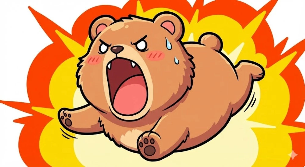 Cười sặc với meme gấu hét đáng yêu