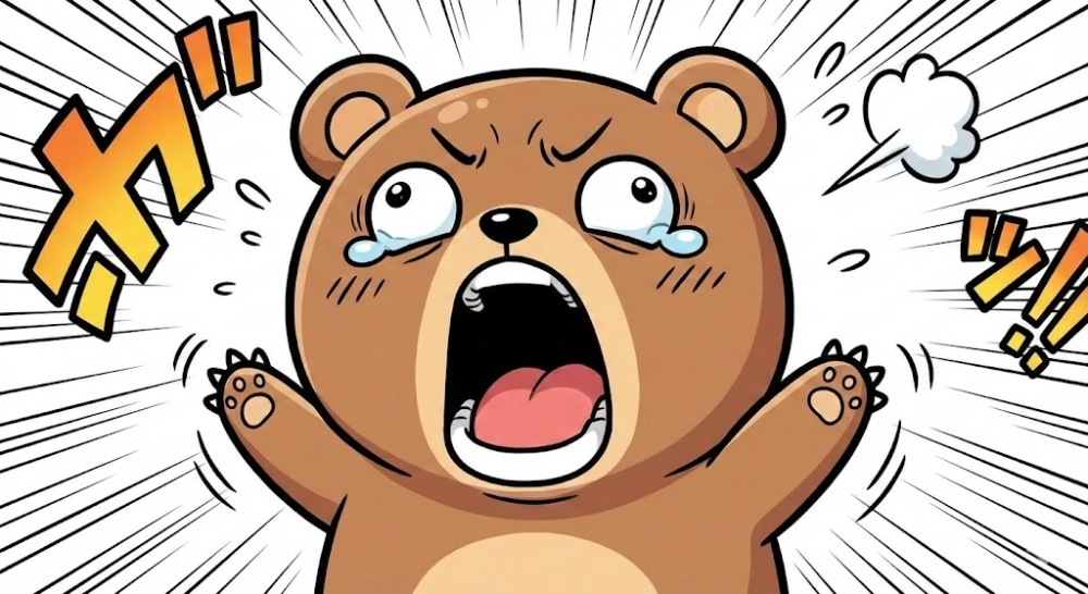 Gào thét cực bựa với meme gấu gào thét