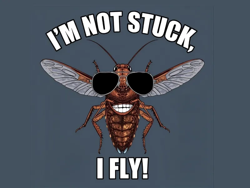 Cười sảng khoái với meme con gián hài hước