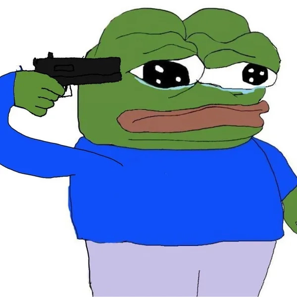 Khóc thầm với meme ếch buồn khóc nhìn đầy tâm trạng