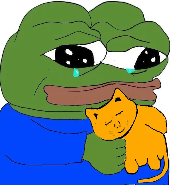 Cảm giác trống trải với meme ếch buồn đơn độc