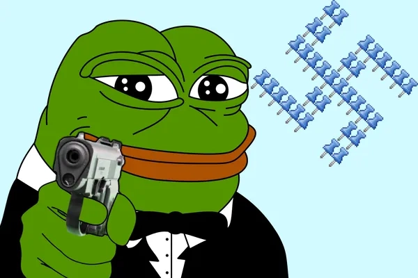 Hình ảnh ếch meme độc lạ trending trên mạng xã hội