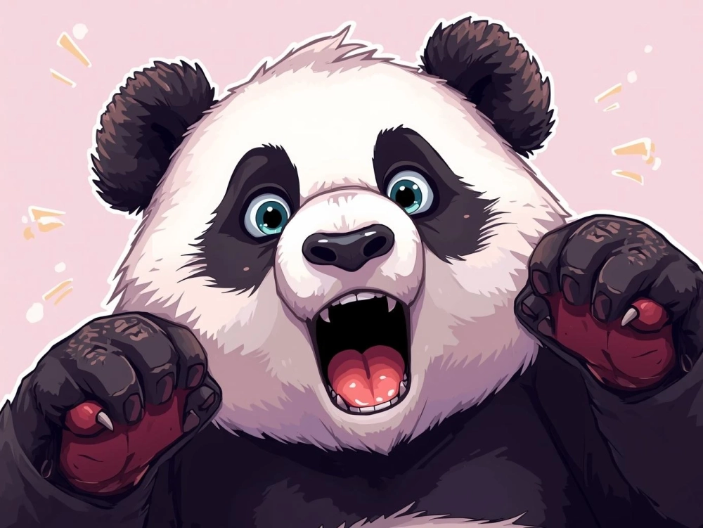 Cười sặc với hình ảnh meme gấu trúc bất ngờ hài hước