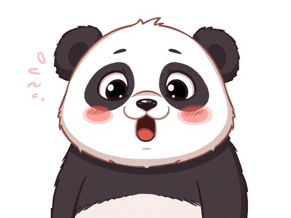 Biểu cảm kinh điển của meme gấu trúc hoang mang