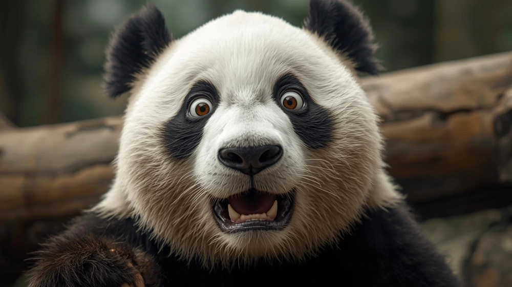 Khi bất ngờ tột đỉnh meme gấu trúc bất ngờ không thể nhịn