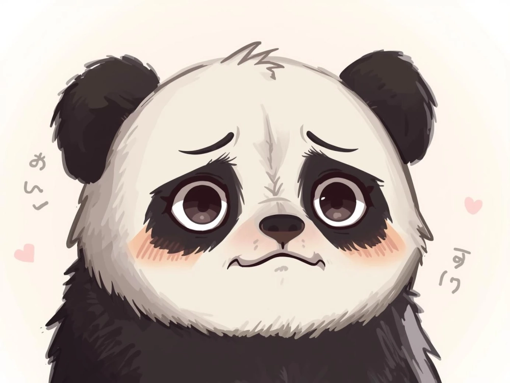 Cùng sẻ chia nỗi lòng với meme gấu trúc buồn