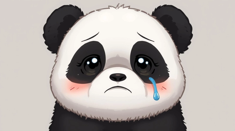 Suy tư cùng meme gấu trúc suy