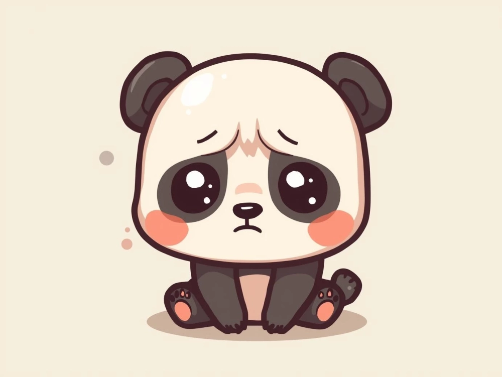 Đồng cảm sâu sắc với meme gấu trúc mặt buồn