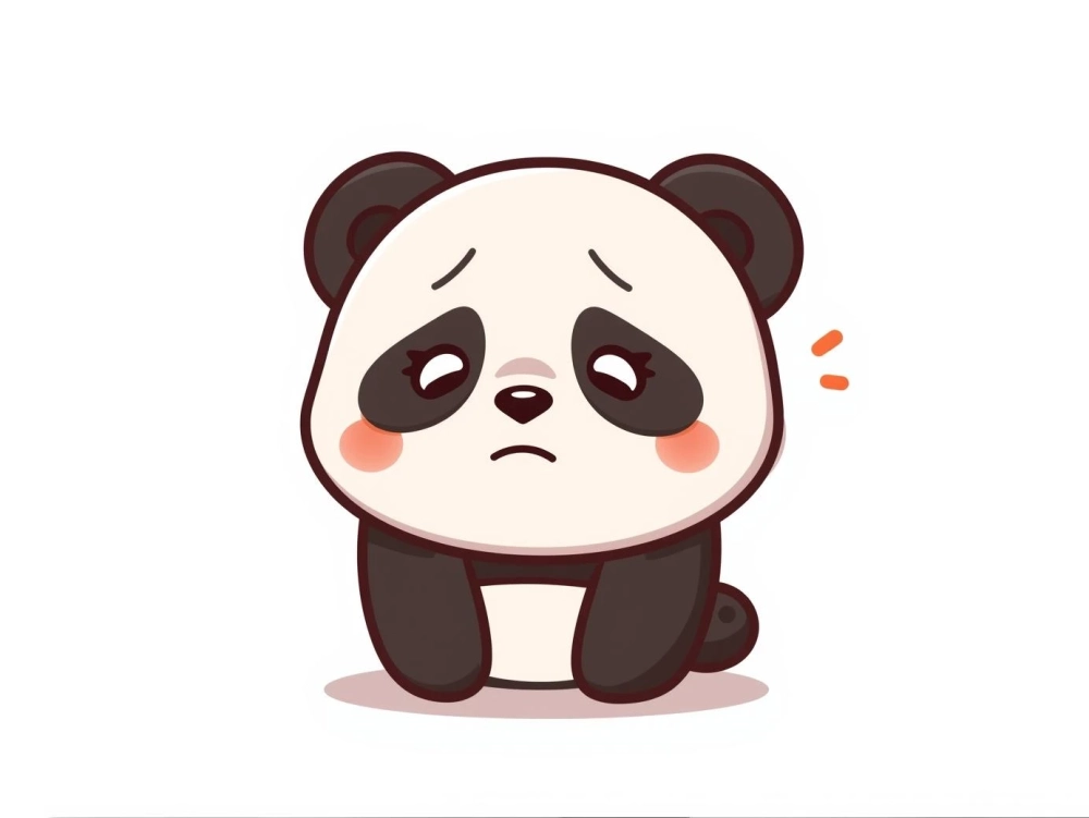 Hình nền cực chất với hình nền gấu trúc buồn