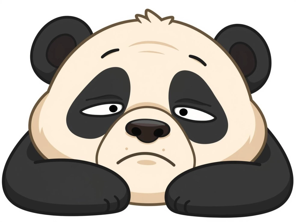 Nhìn đời nhẹ nhàng cùng meme gấu trúc tủi thân