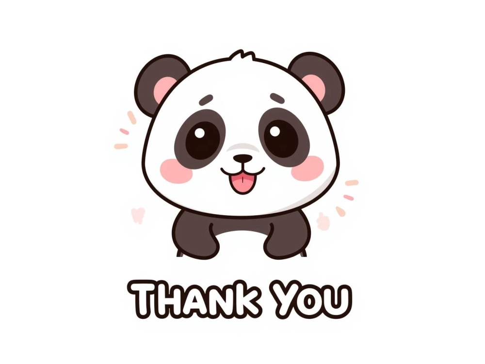 Bộ sưu tập ảnh meme gấu trúc cảm ơn cực dễ thương