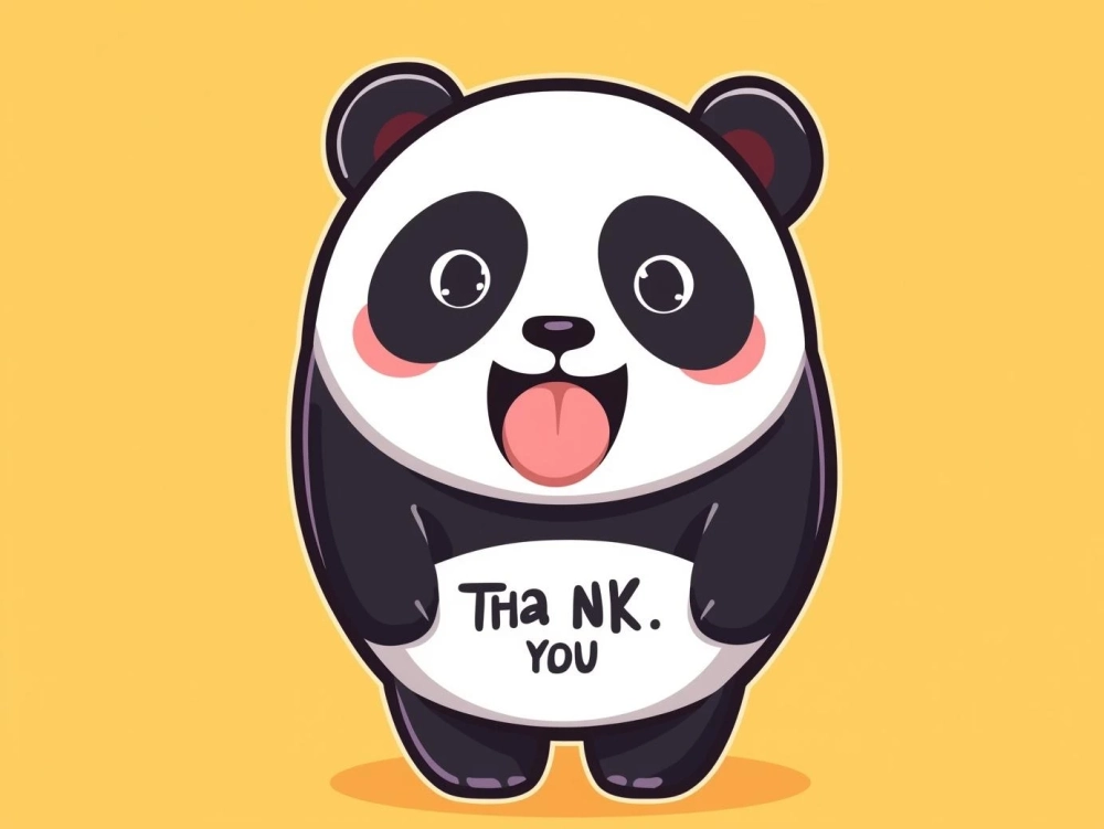 Lời cảm ơn sâu sắc từ meme gấu trúc đa tạ