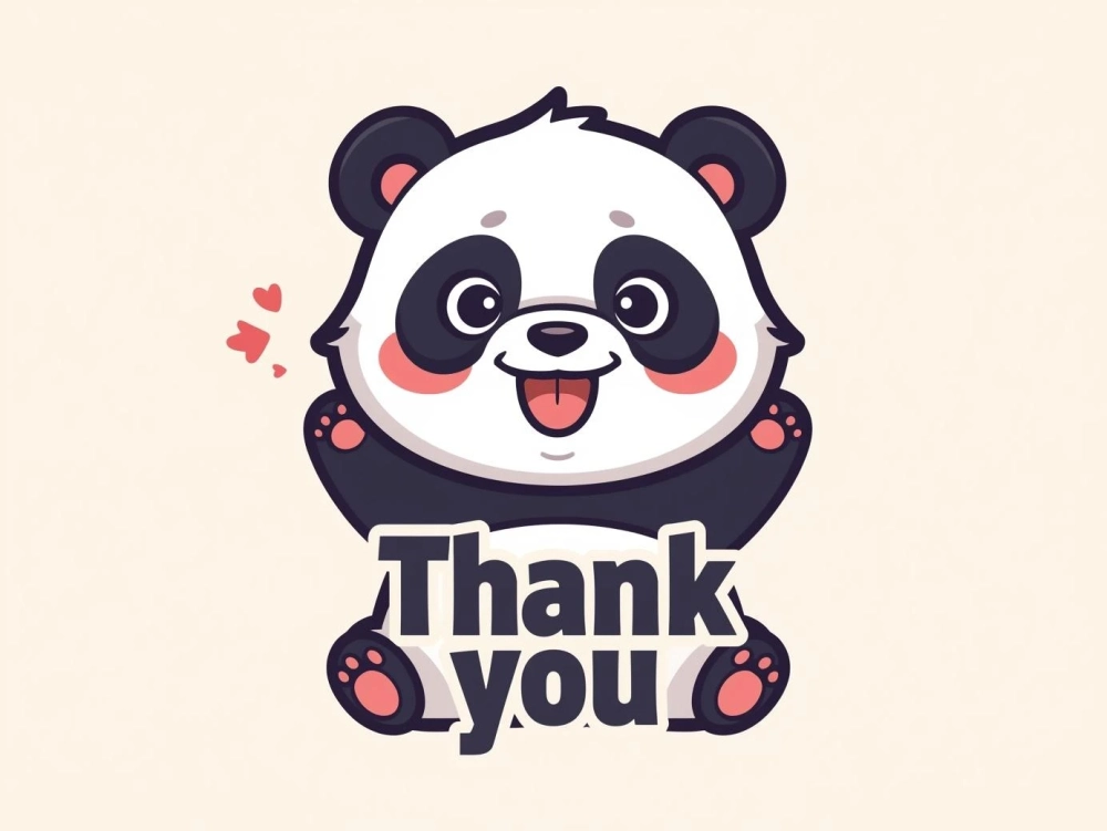 Dễ thương quá mức với meme gấu trúc cảm ơn dễ thương