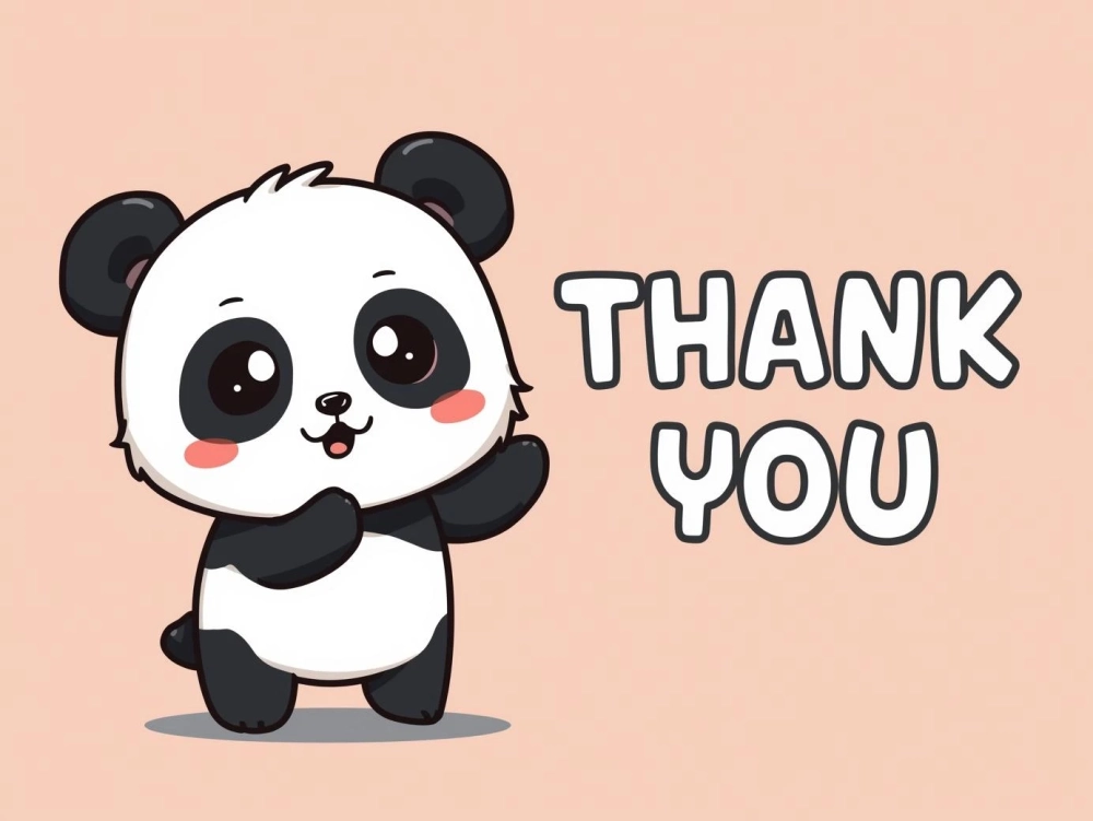 Icon cực đáng yêu icon gấu trúc cảm ơn