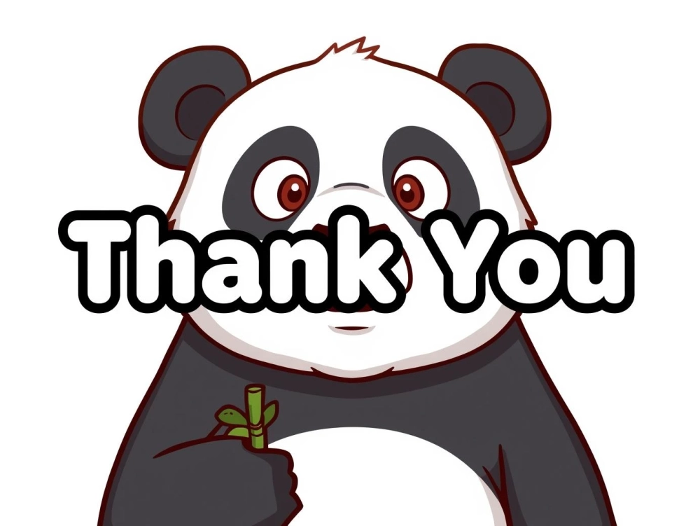 Tri ân sâu sắc và hài hước meme gấu trúc đa tạ