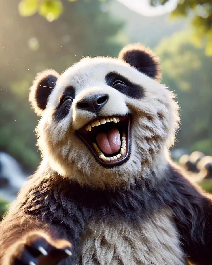 Chia sẻ ngay ảnh meme gấu trúc cười để mọi người cùng cười