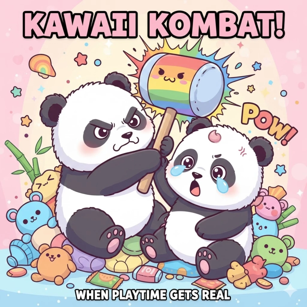 Hội đồng vui vẻ với meme gấu trúc đánh hội đồng