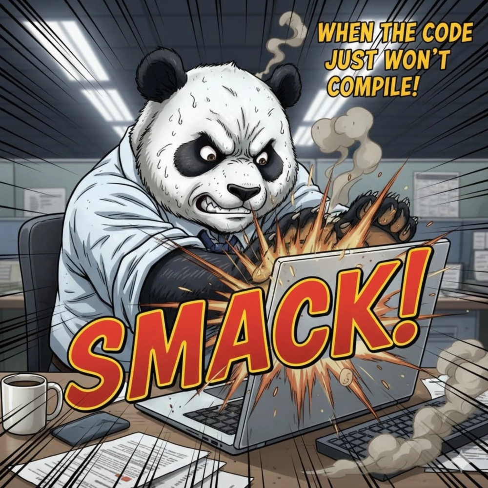 Dán sticker vui nhộn với sticker gấu trúc đánh