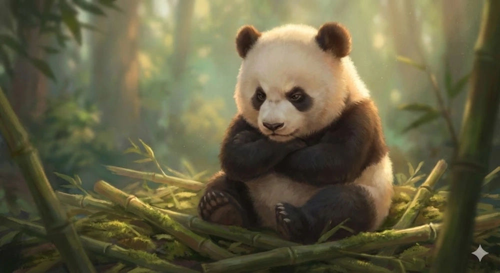 Không nhịn nổi cười với meme gấu trúc dỗi