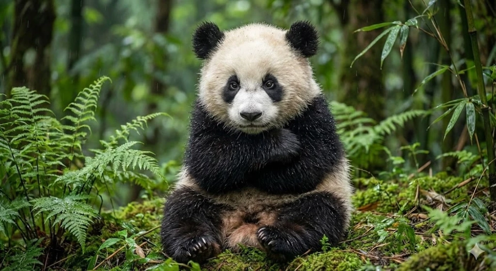 Cute cực độ với meme gấu trúc cute dỗi