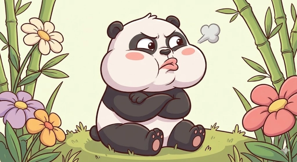 Tủi thân nhưng cute với meme gấu trúc tủi thân