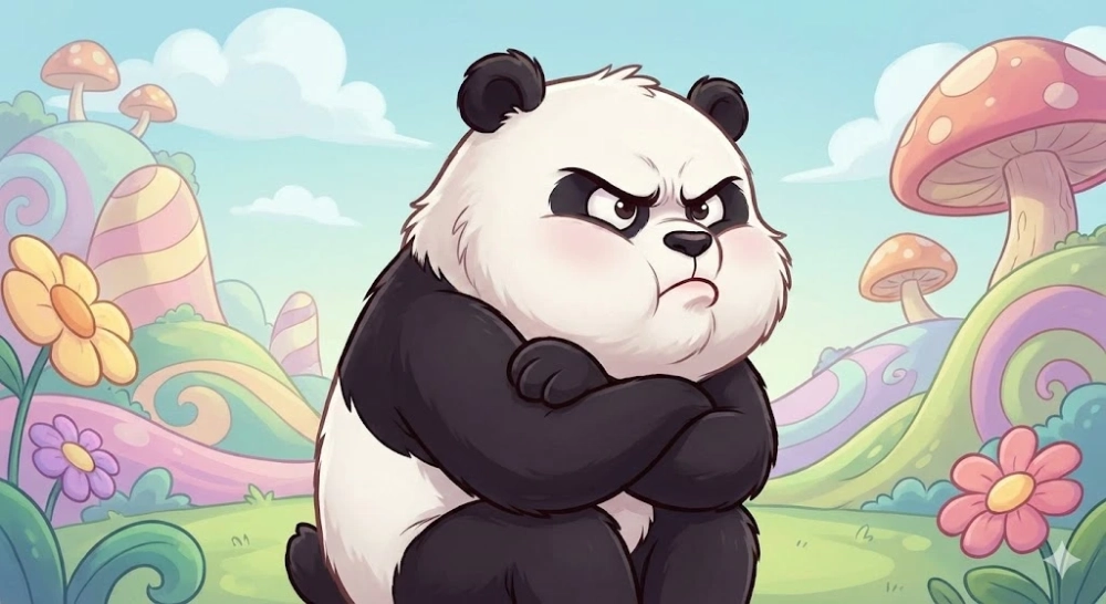 Bựa bá đạo cùng meme gấu trúc bựa dỗi