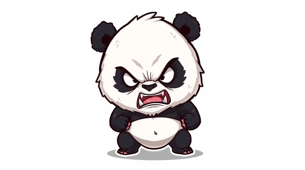 Cười bể bụng với meme gấu trúc bựa tức giận