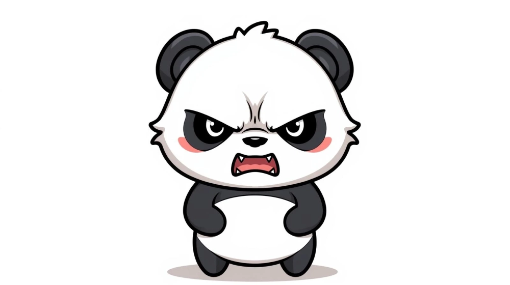 Lưu ngay hình meme gấu trúc tức giận để gửi bạn bè