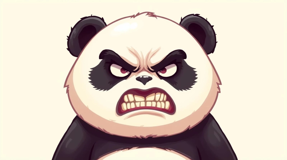 Thử thách cười cùng meme gấu trúc trung quốc tức giận