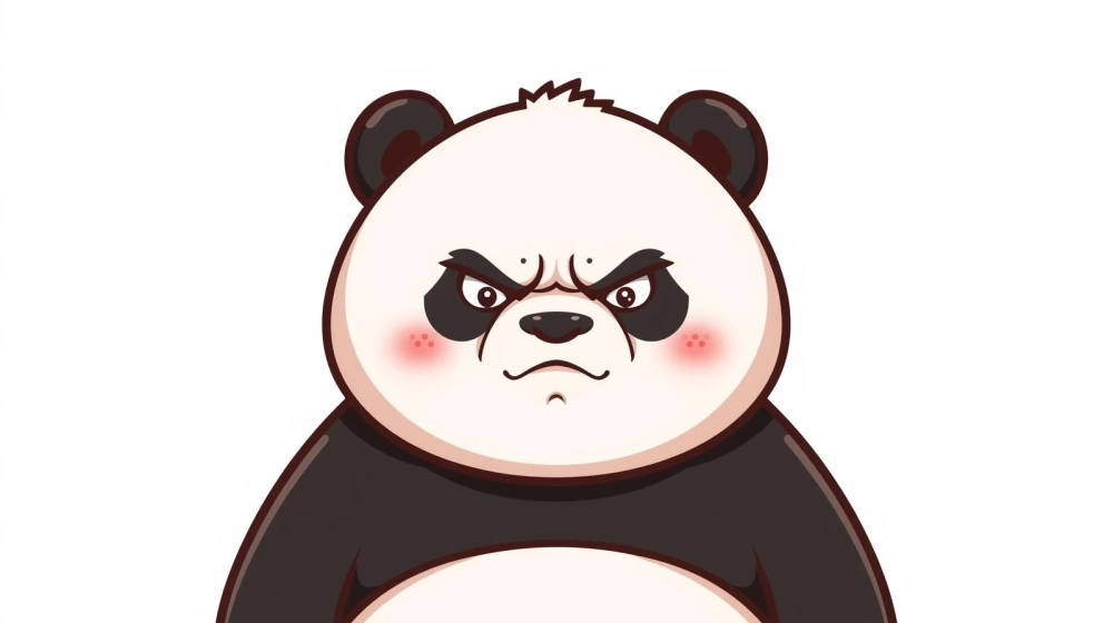 Lườm cực chất với meme gấu trúc lườm nguýt