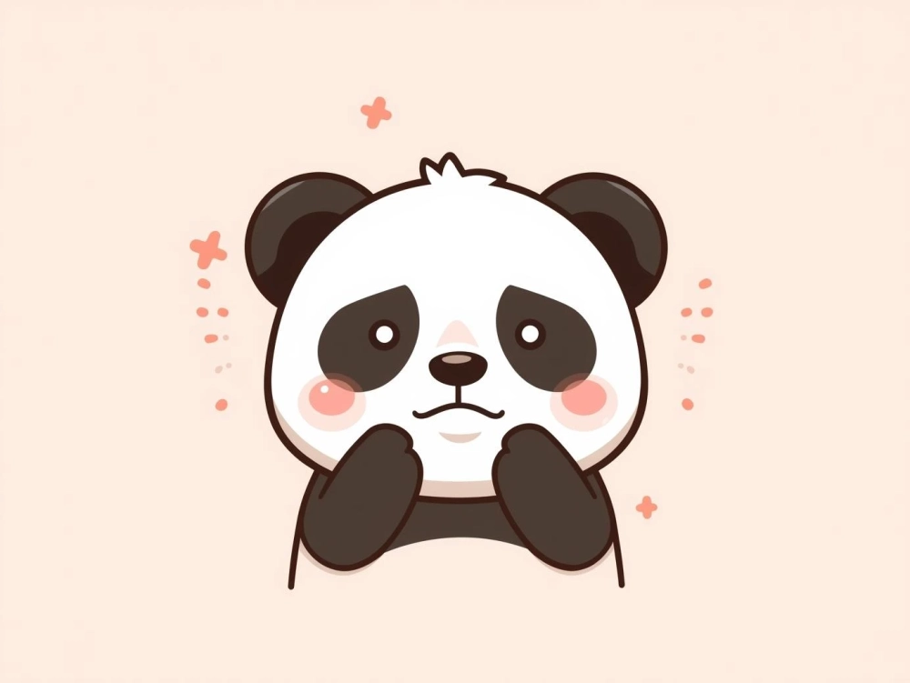 Biểu cảm tội nghiệp từ meme gấu trúc khóc xin lỗi