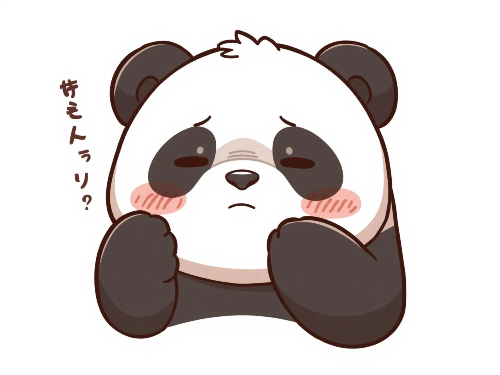 Thông điệp ngắn gọn nhưng đáng yêu meme gấu trúc sorry