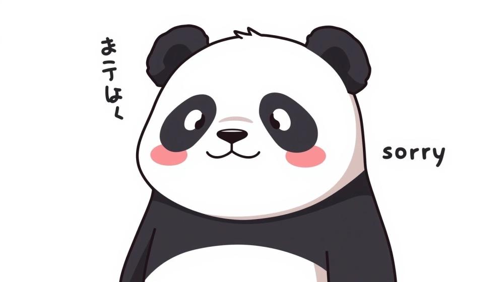 Bựa mà vẫn đáng yêu meme gấu trúc xin lỗi bựa