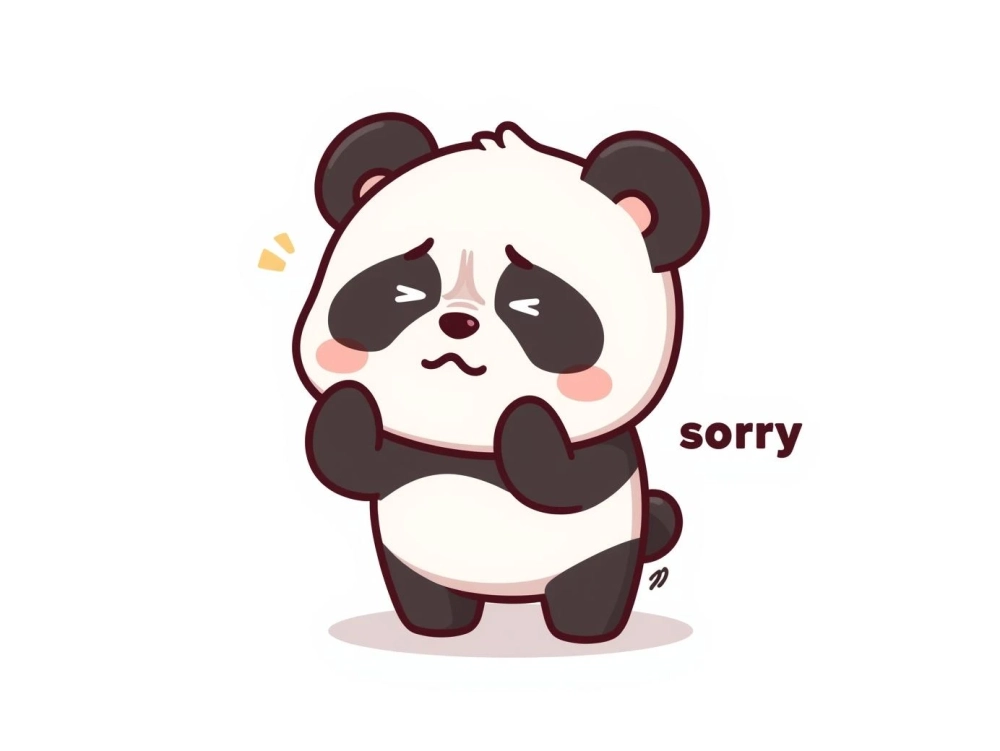 Biểu cảm hối lỗi trong meme gấu trúc hối lỗi