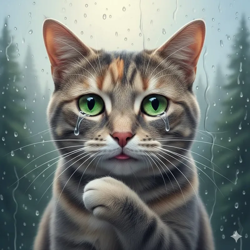 Không thể bỏ qua khóc meme mèo buồn siêu cute