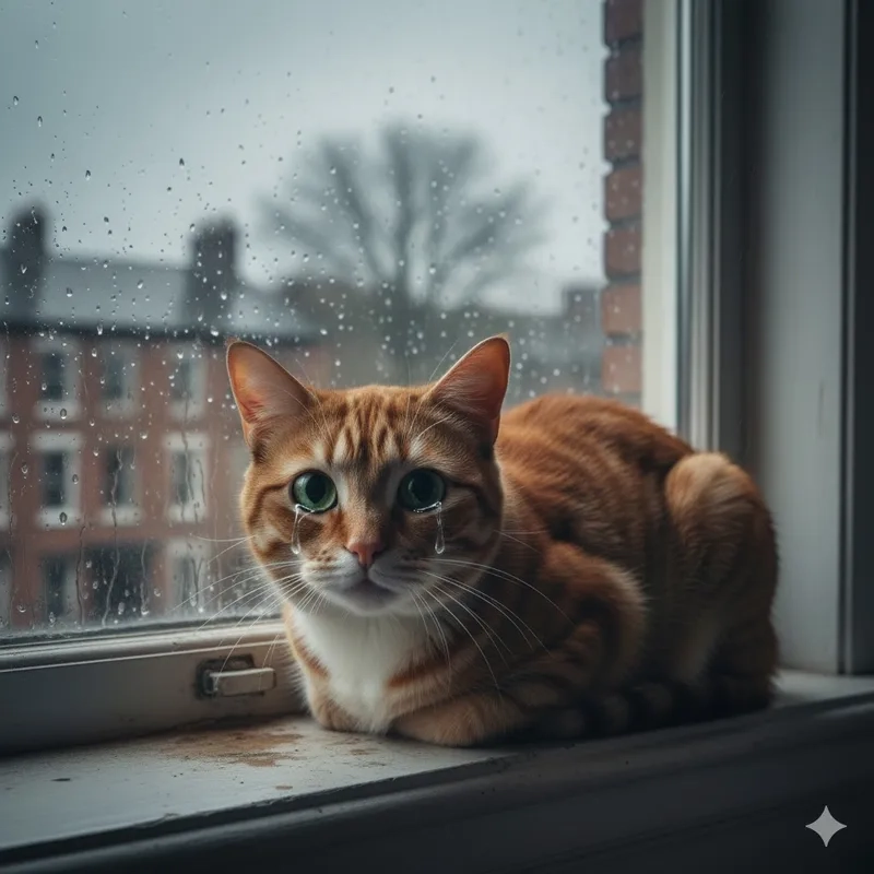 Ai cũng xúc động với meme mèo buồn khóc