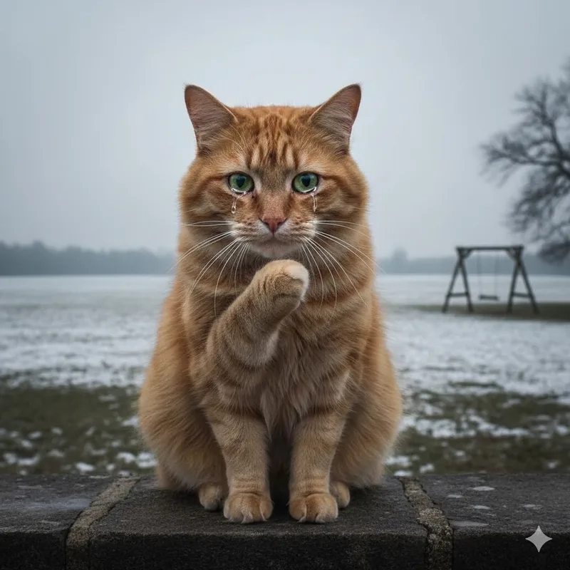 Tạo trend mới với ảnh meme buồn mèo