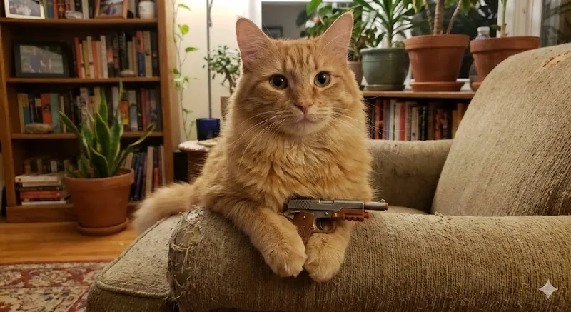 Bộ sưu tập hình meme cầm súng cực ngầu và vui nhộn