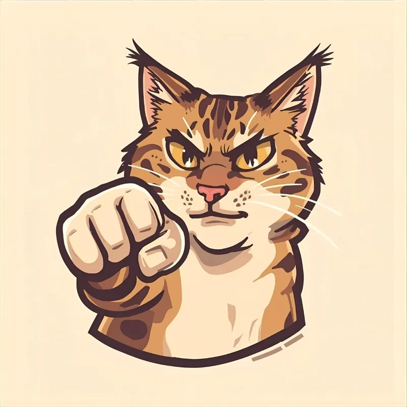 Cười không ngớt với meme mèo dơ nắm đấm