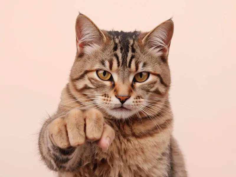 Thêm vui nhộn với avatar meme mèo đấm