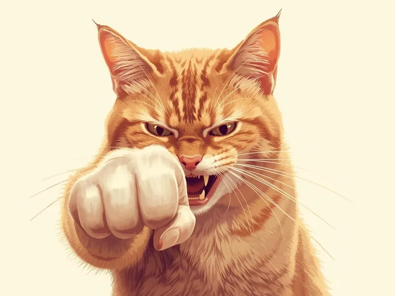 Ngầu hết nấc với meme mèo đấm ngầu