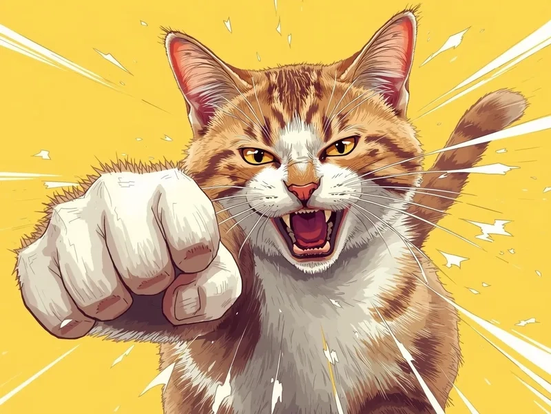 Ai cũng sợ meme mèo hung dữ bá đạo